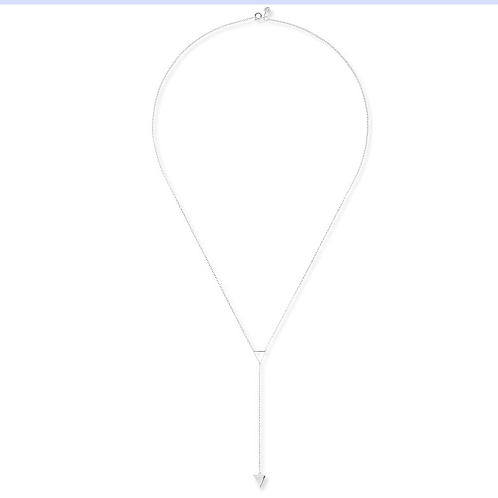 NWT Gorjana 'Mika' Lariat Silver Tone Necklace! - Picture 5 of 5